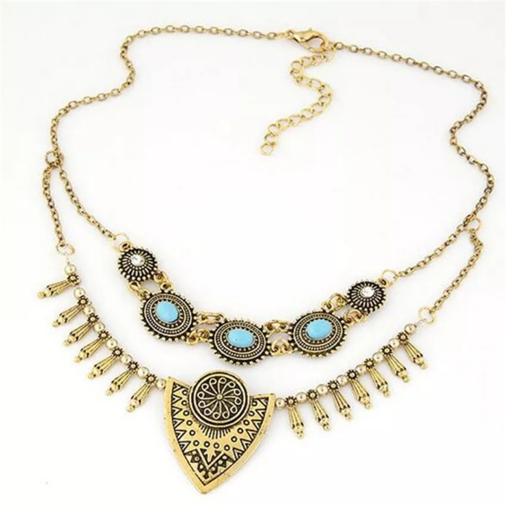 ❤Boho vintage Stone choker Neckalces❤ - Picture 2 of 8